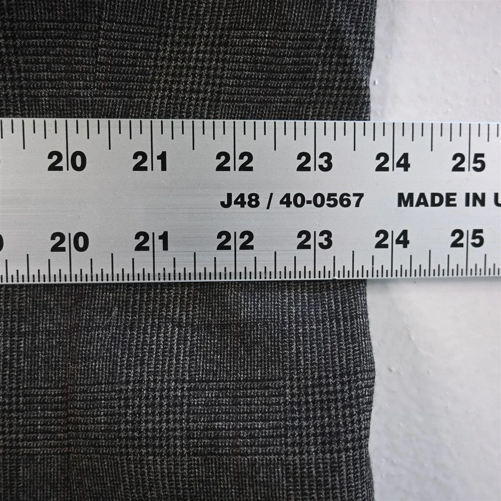Michael Kors 46R Glenn Check 100% Wool Flannel Blazer Suit Jacket Sport Coat